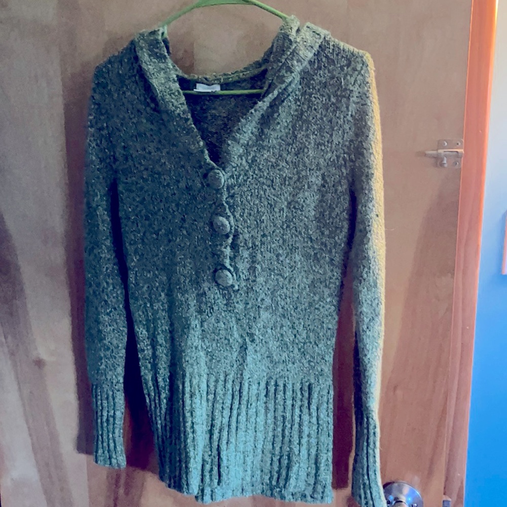 Size M, Maurices, green, hooded sweater
